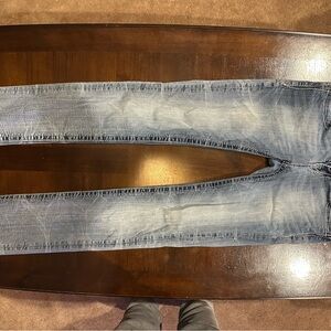 Miss Me Women's Light Blue Skinny Jeans Y2K Miss Me